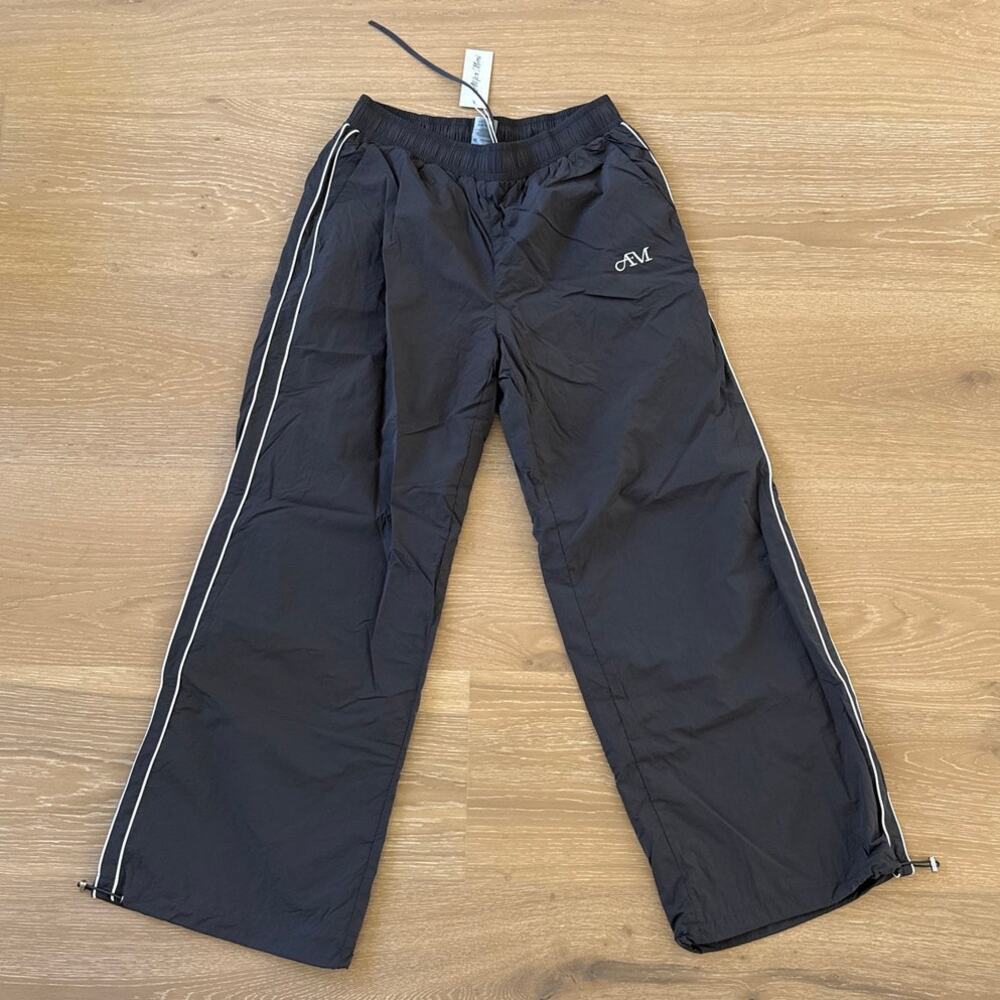 All for Mimi Smoke Windbreaker Pants Size XS in Gray